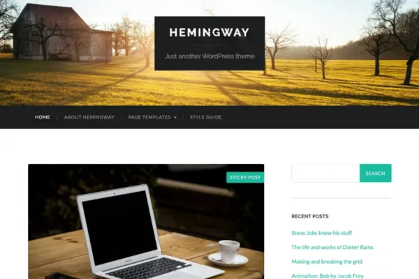 Hemingway WordPress Theme