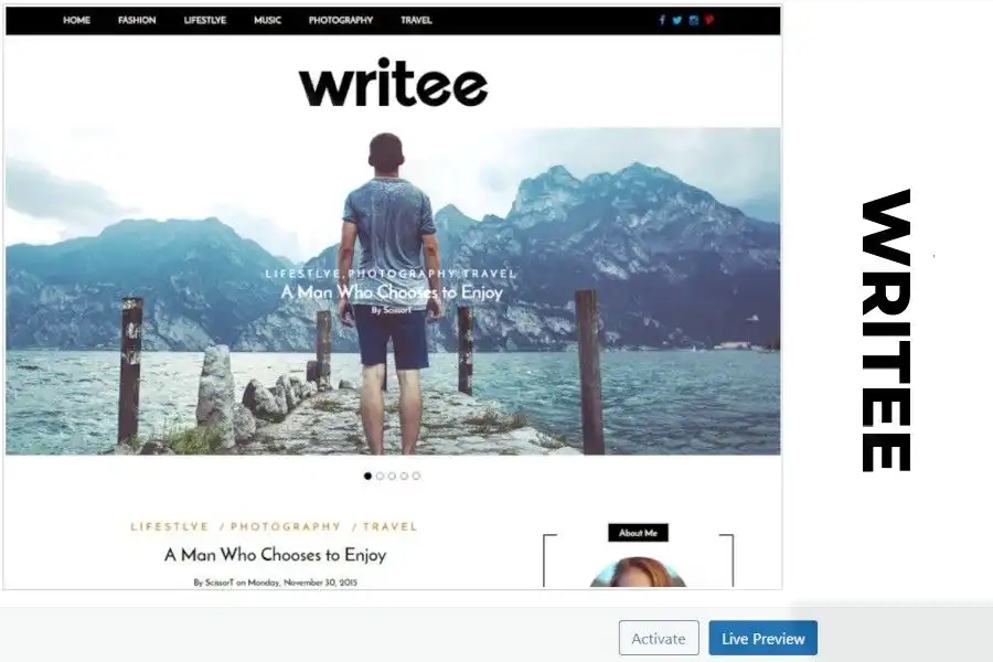 Writee WordPress theme