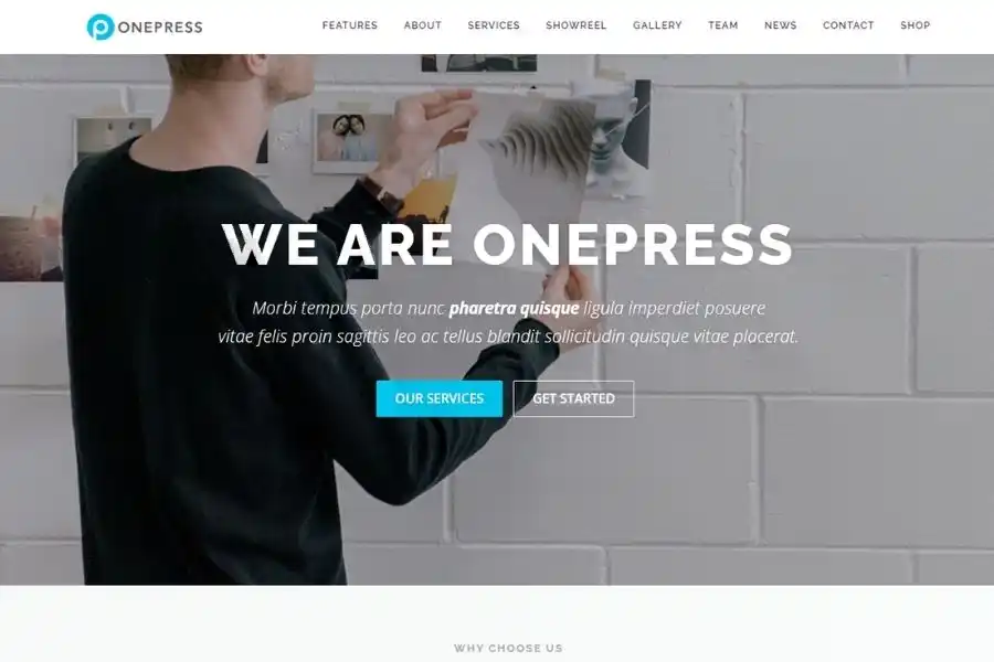 OnePress Landing Page WordPress Theme