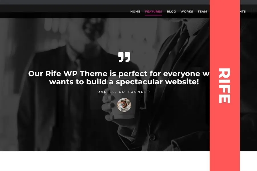 Rife WordPress free theme